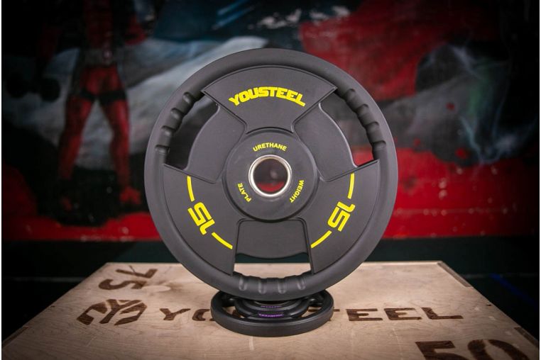 Диск TPU 15 kg YouSteel 3 Handle TPU weight plate, OK2035A-15 