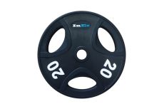 Диск обрезиненный Inex GMAX с 3 отверстиями, GRP-N-20KG, черный