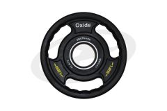 Диск олимпийский Oxide Fitness OWP02 D50мм полиуретановый, с 3-мя хватами, черный 1,25кг.