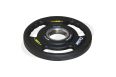 Диск олимпийский Oxide Fitness OWP02 D50мм полиуретановый, с 3-мя хватами, черный 1,25кг. фото 2