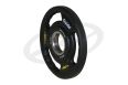 Диск олимпийский Oxide Fitness OWP02 D50мм полиуретановый, с 3-мя хватами, черный 1,25кг. фото 6