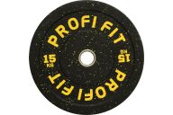 Диск для штанги Profi-Fit Hi-Temp с цветными вкраплениями, d-51 15кг