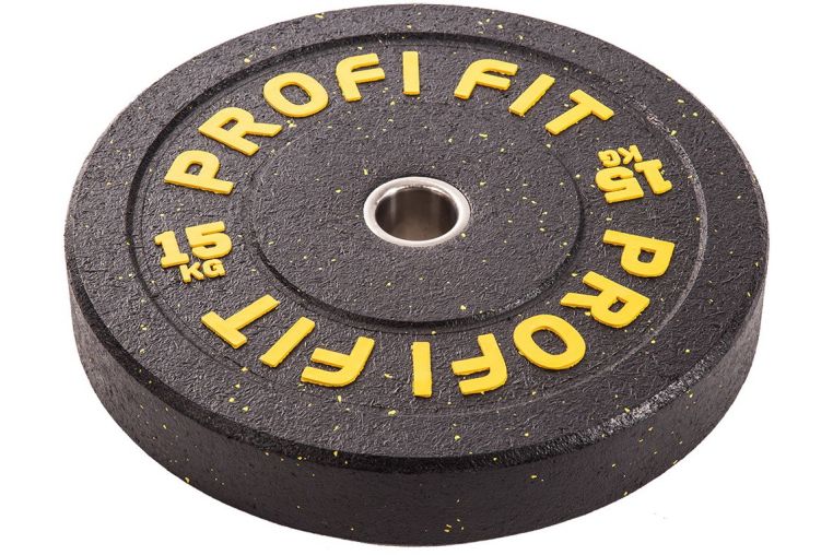 Диск для штанги Profi-Fit Hi-Temp с цветными вкраплениями, d-51 15кг фото 1