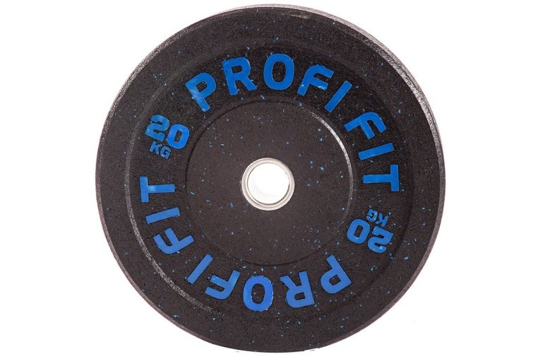 Диск для штанги Profi-Fit Hi-Temp с цветными вкраплениями, d-51 20кг фото 2
