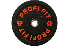 Диск для штанги Profi-Fit Hi-Temp с цветными вкраплениями, d-51 25кг