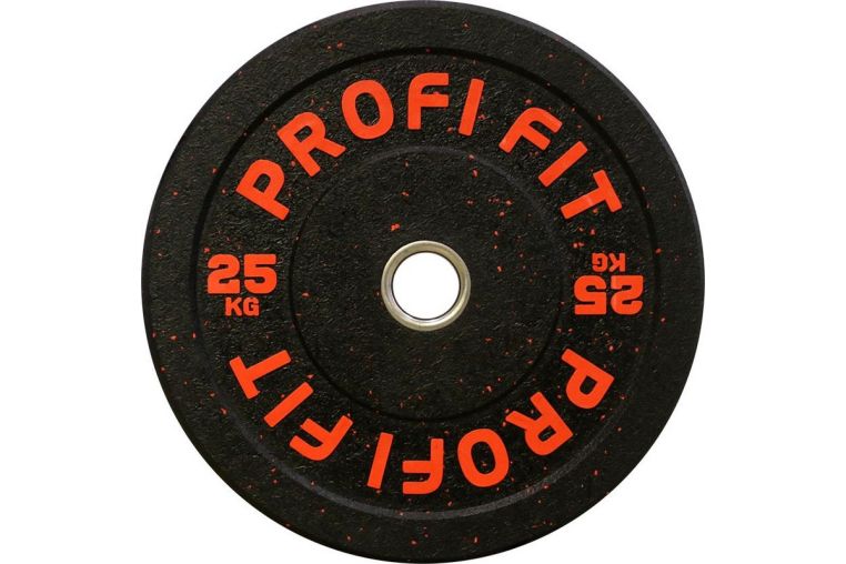 Диск для штанги Profi-Fit Hi-Temp с цветными вкраплениями, d-51 25кг 