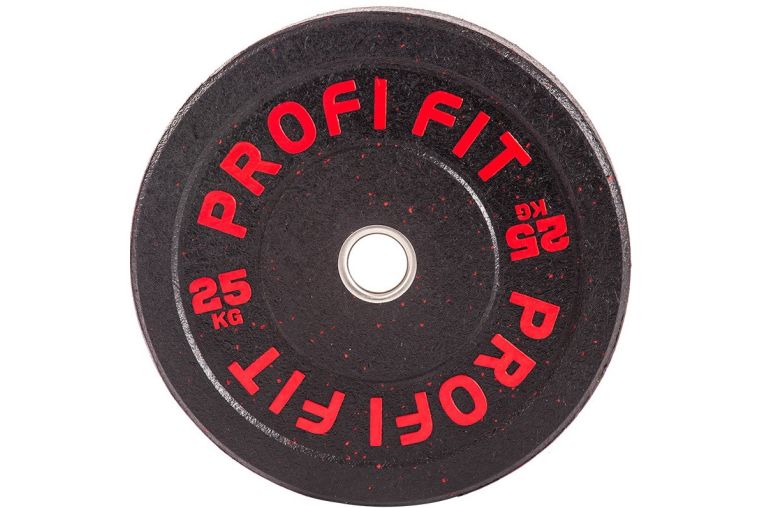 Диск для штанги Profi-Fit Hi-Temp с цветными вкраплениями, d-51 25кг фото 1