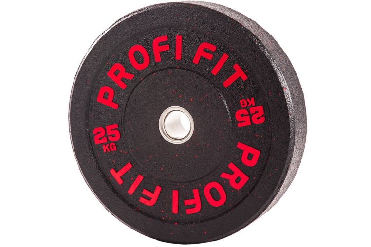 Диск для штанги Profi-Fit Hi-Temp с цветными вкраплениями, d-51 25кг фото 2