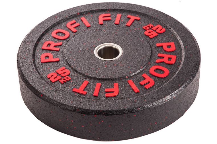 Диск для штанги Profi-Fit Hi-Temp с цветными вкраплениями, d-51 25кг фото 3