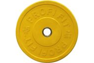 Диск для штанги Profi-Fit каучуковый, цветной, d-51 15кг