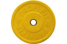 Диск для штанги Profi-Fit каучуковый, цветной, d-51 15кг