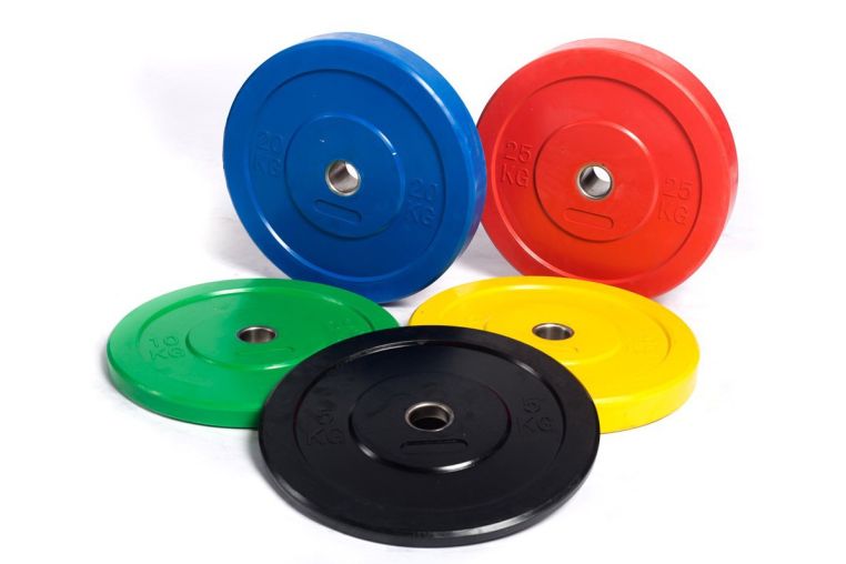 Диск для штанги Profi-Fit каучуковый, цветной, d-51 20кг фото 5