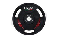 Диск олимпийский Oxide Fitness OWP02 D50мм полиуретановый, с 3-мя хватами, черный 25кг.