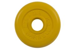 Диск обрезиненный d31мм MB Barbell MB-PltC31-1,25 1,25 кг желтый