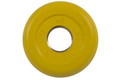 Диск обрезиненный d26мм MB Barbell MB-PltC26-0,75 0,75 кг желтый
