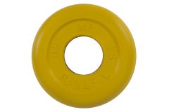 Диск обрезиненный d26мм MB Barbell MB-PltC26-0,5 0,5 кг желтый