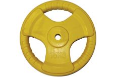 Диск обрезиненный ZSO цветной 3 Handle D-26 15кг