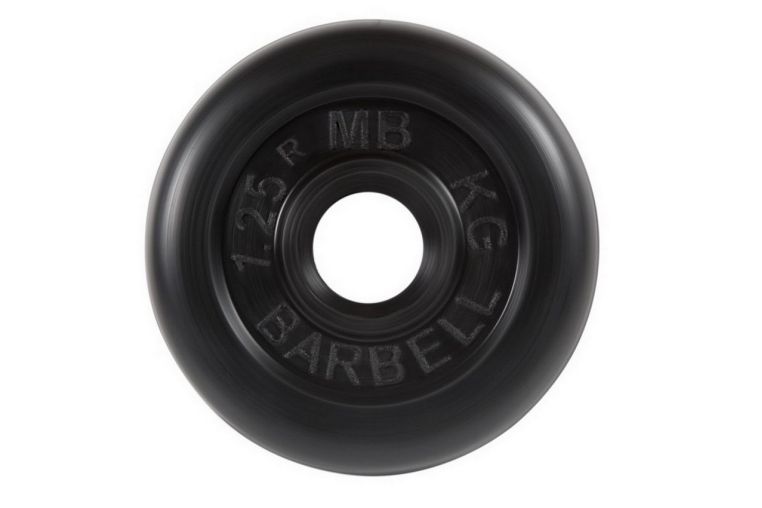 Диск обрезиненный d26мм MB Barbell MB-PltB26-1,25 1,25кг черный 