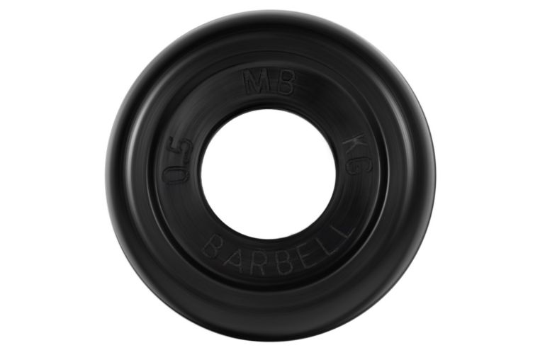 Диск обрезиненный d31мм MB Barbell MB-PltB31-0,5 0,5 кг черный 