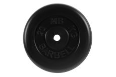 Диск обрезиненный d26мм MB Barbell MB-PltB26-20 20кг черный