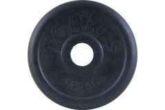Диск обрезиненный Torres PL50681, D25 мм 1,25 кг, черный