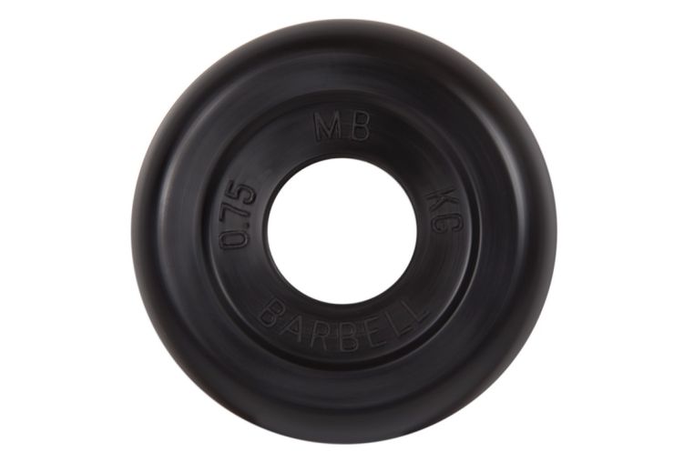 Диск обрезиненный d26мм MB Barbell MB-PltB26-0,5 кг черный 