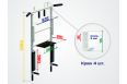 Турник 3в1 Sport Elite складной Workout разборный, черный ES-0660B фото 1
