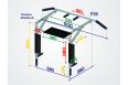 Турник 3в1 Sport Elite складной Workout разборный, черный ES-0660B фото 3