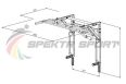 Турник-брусья-пресс разборный с доп. хватами Spektr Sport Прометей, белый фото 1