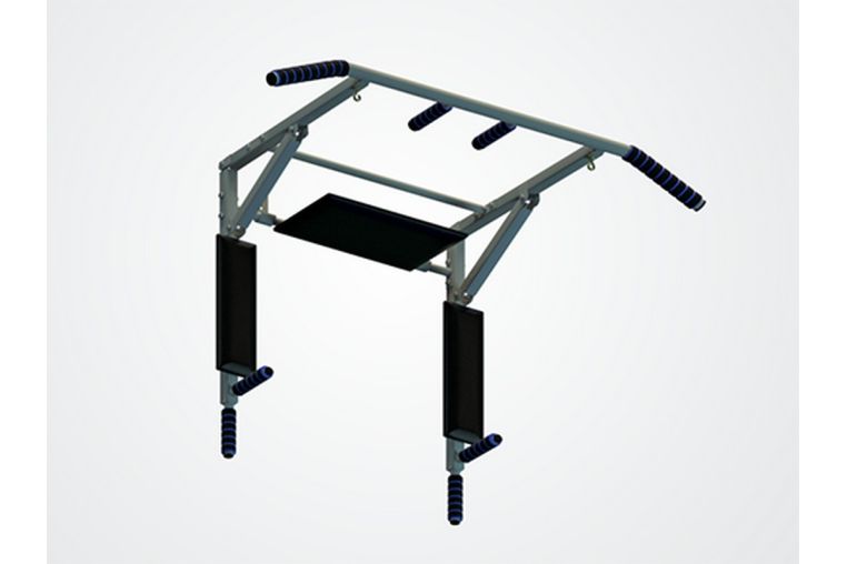 Турник 3 в 1 складной Spektr Sport Workout, серый 