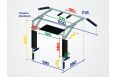 Турник 3 в 1 складной Spektr Sport Workout, серый фото 2