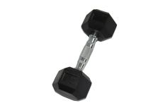 Гантель Perform Better Rubber Encased Hex Dumbbells 10 кг PB\0543-10\BK-00-00