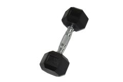 Гантель Perform Better Rubber Encased Hex Dumbbells 10 кг PB\0543-10\BK-00-00
