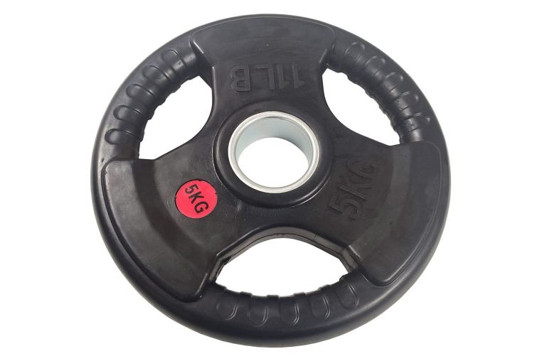 Диск обрезиненный 5 кг Sportex (d26 мм) E36833 чёрный 