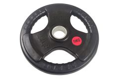 Диск обрезиненный 10 кг Sportex (d26 мм) E36834 чёрный