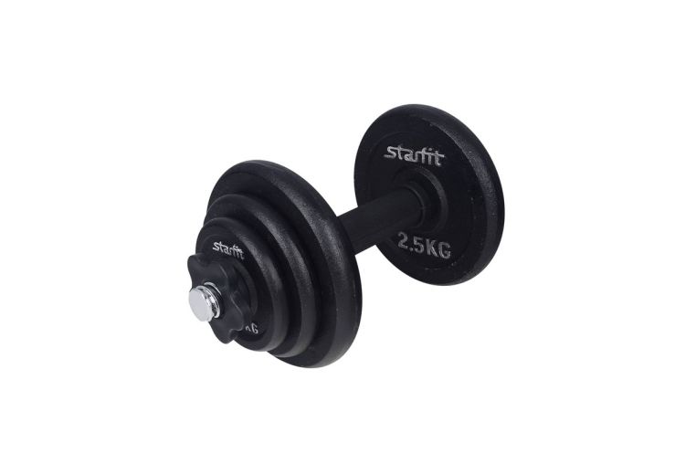 Гантель разборная чугунная, 9 кг Star Fit DB-713 в коробке 