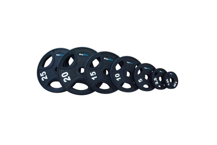 Диск обрезиненный Inex GMAX с 3 отверстиями, 10 кг GRP-N-10KG фото 1