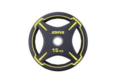 Диск Johns D50мм чёрно-жёлтый 15 кг 91030 - 15BC
