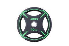 Диск Johns D50мм чёрно-эелёный 10 кг 91030 - 10BC