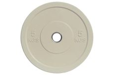 Диск белый 5 кг (диаметр 450 мм) Johns Apolo Bumper 91050 Ø51