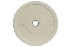 Диск белый 5 кг (диаметр 450 мм) Johns Apolo Bumper 91050 Ø51
