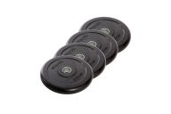 Диск обрезиненный 2,5 кг Star Fit d26 мм, стальная втулка BB-202 черный, 4 шт