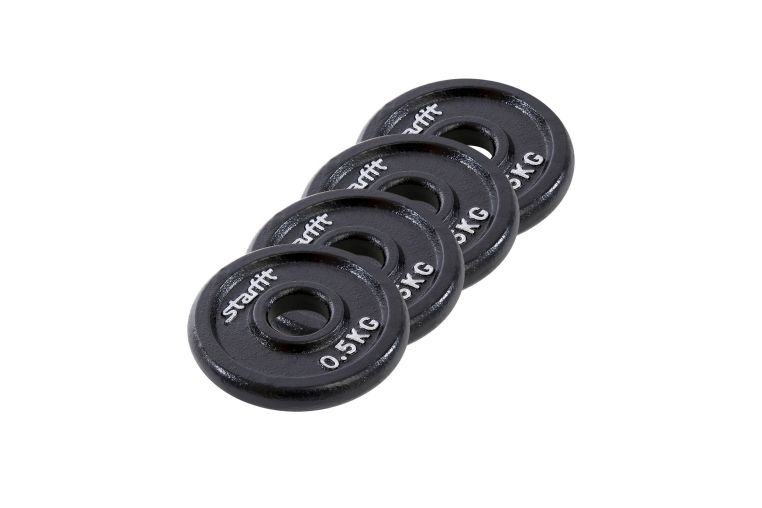 Диск чугунный 0,5 кг Star Fit d26 мм BB-204 черный, 4 шт 