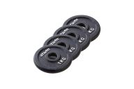 Диск чугунный 1 кг Star Fit d26 мм BB-204 черный, 4 шт