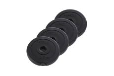 Диск пластиковый 0,5 кг BaseFitt d26 мм BB-203 черный, 4 шт