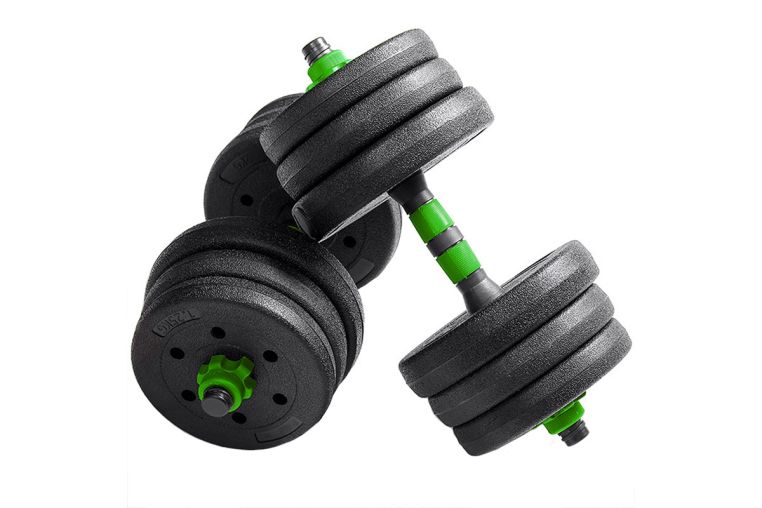 Гантель набор разборный Sportex 2х7,5кг пластик\цемент B31587 