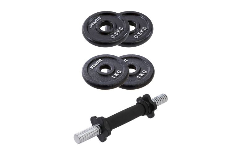 Гантель 4 кг Star Fit разборная чугунная в коробке DB-715 фото 1