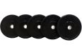 Диск для штанги Profi-Fit каучуковый, черный, d-51 20кг фото 3