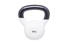 Гиря в виниловой оболочке BenCarFitness 8 кг белый TS-2174/8
