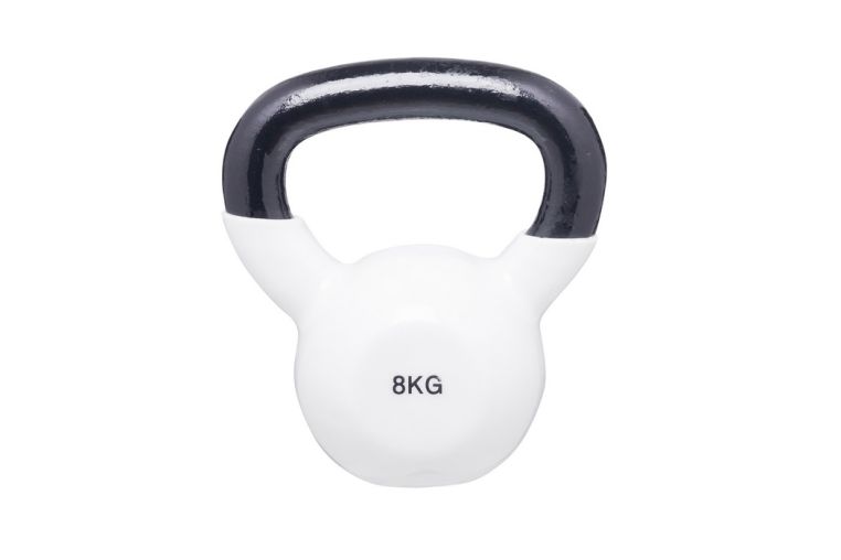 Гиря в виниловой оболочке BenCarFitness 8 кг белый TS-2174/8 